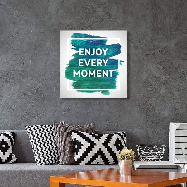 Tranh Quote Enjoy Every Moment Alila (80x80cm)