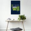 Tranh Quote I Can And I Will Alila (60x90cm)