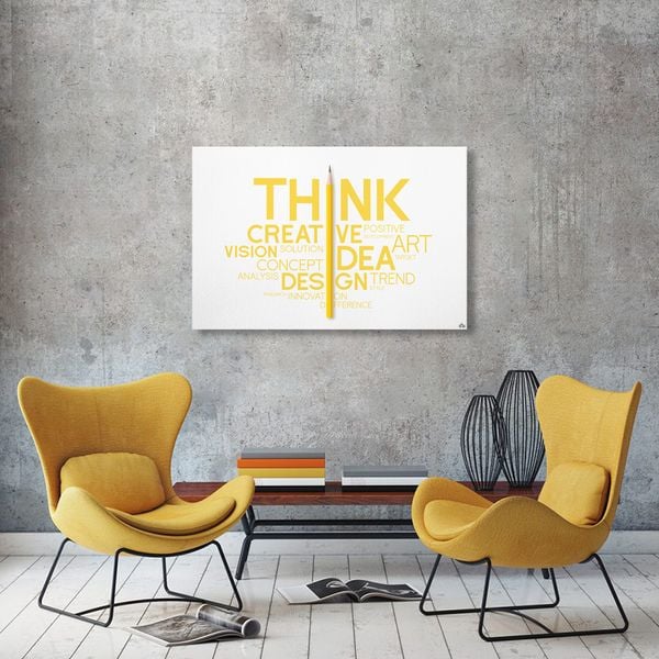 Tranh Quote Think Creative Alila (60x90cm)