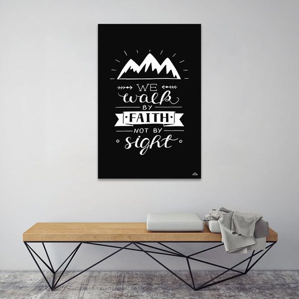 Tranh Quote We Walk By Faith Not By Sight Alila (60x90cm)