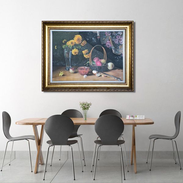 Tranh Sơn Dầu Giỏ Hoa Quả Alila (80x100cm)