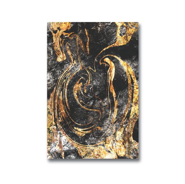 Tranh Canvas Black And Gold Alila (60x90cm- 80x120cm - 100x150cm)