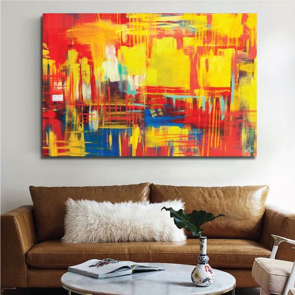 Tranh Canvas Colorful Abstract 03 Alila (60x90cm)