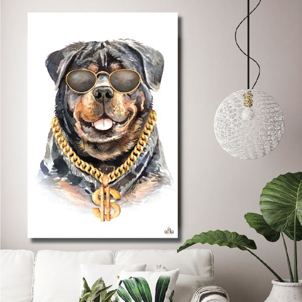 Tranh Canvas Fashion Dog 02 Alila (60x90cm)