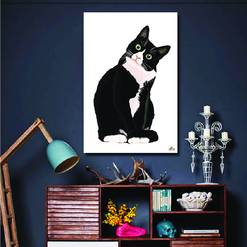 Tranh Canvas The Cat Alila (60x90cm)