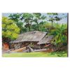 Tranh Sáng Tác - Bản Gốc - Tranh Sơn Dầu Bên Bờ Ao (50x70cm)