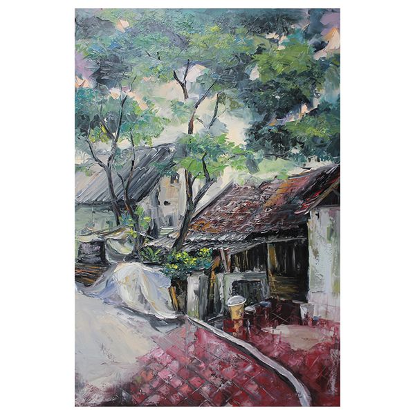 Tranh Sáng Tác - Bản Gốc - Tranh Sơn Dầu Sau Cơn Mưa Chiều (60x90cm)