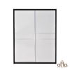 Tủ Quần Áo Cửa Lùa 2 Cánh Viền Nâu KW602E Alila (164 x 62.5 x 210 cm)