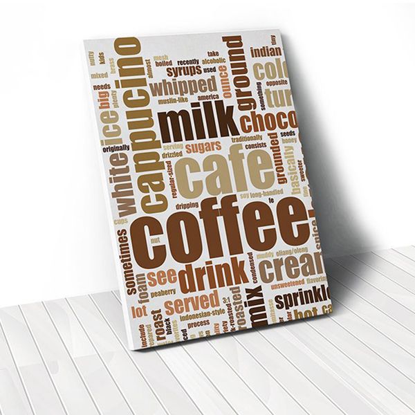 Tranh Canvas Quote Coffee (40x60cm - 50x75cm - 60x90cm)