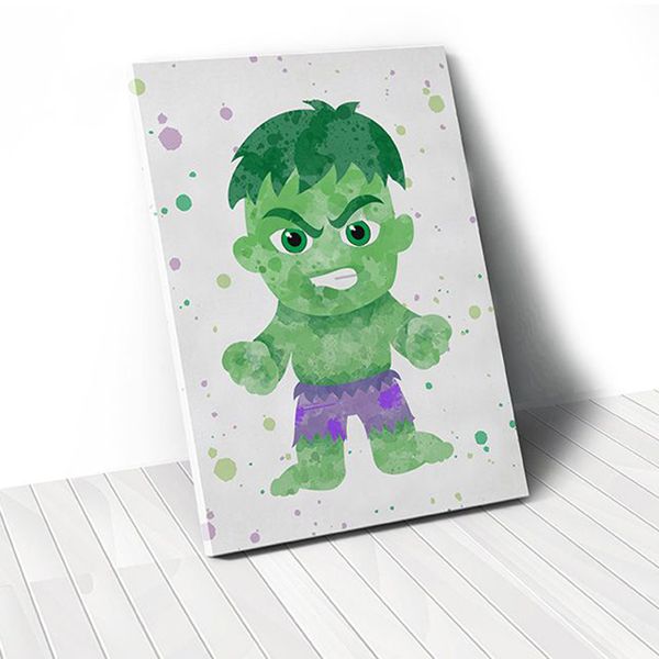 Tranh Canvas Hoạt Hình Hulk (40x60cm - 50x75cm - 60x90cm)