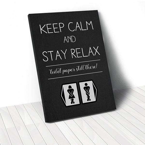 Tranh Canvas Quotes Keep Calm And Stay Relax (40x60cm - 50x75cm - 60x90cm)