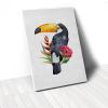 Tranh Canvas Parrot With Flower 2 (40x60cm - 50x75cm - 60x90cm)