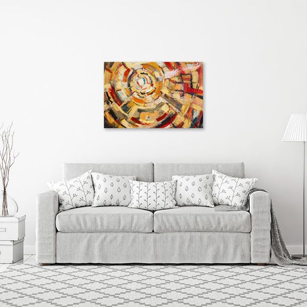 Tranh Canvas Miệng Giếng Swirling Màu Sắc (40x60cm - 50x75cm - 60x90cm)