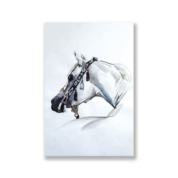 Tranh Canvas Ngựa Hoàng Gia Oai Nghiêm (40x60cm - 50x75cm - 60x90cm)