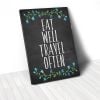 Tranh Canvas Quote Eat Well Travel Often (40x60cm - 50x75cm - 60x90cm)