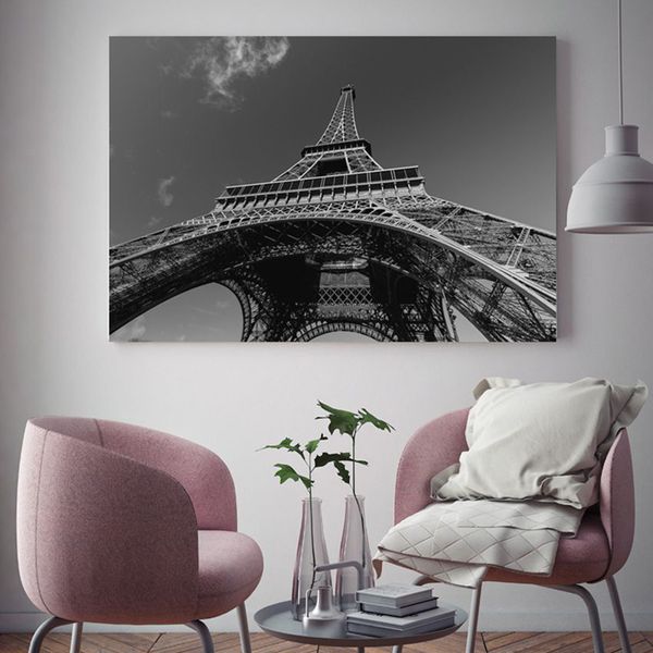 Tranh Canvas Tháp Eiffel (40x60cm - 50x75cm - 60x90cm)