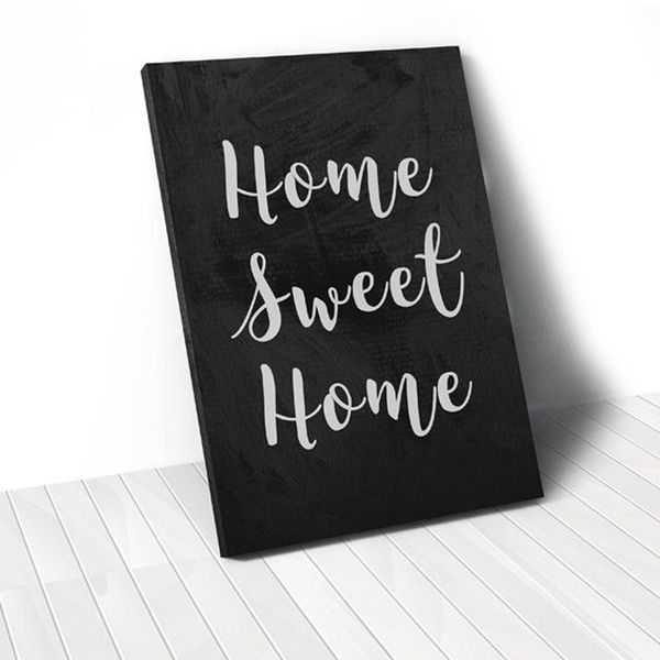 Tranh Canvas Quotes Home Sweet Home (40x60cm - 50x75cm - 60x90cm)