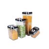 Bộ hộp thủy tinh cao cấp Storage Jar Set Black