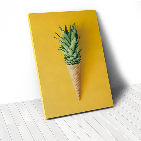 Tranh Canvas Pineapple Ice Cream (40x60cm - 50x75cm - 60x90cm)