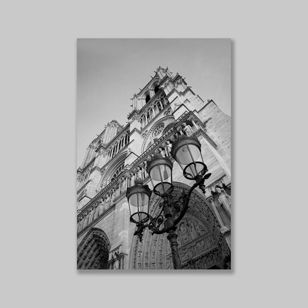 Tranh Canvas La Poste Paris Trắng Đen (40x60cm - 50x75cm - 60x90cm)