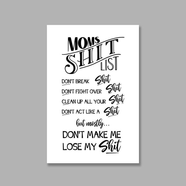 Tranh Canvas Mom Quote (40x60cm - 50x75cm - 60x90cm)