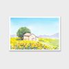Tranh Canvas Ngôi Nhà Trên Cánh Đồng Hoa Hướng Dương (40x60cm - 50x75cm - 60x90cm)