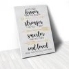 Tranh Canvas Quotes You Are Braver (40x60cm - 50x75cm - 60x90cm)