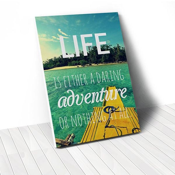 Tranh Canvas Quote Life Quote & Beach (40x60cm - 50x75cm - 60x90cm)