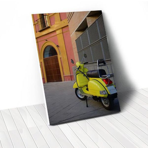 Tranh Canvas Yellow Vespa (40x60cm - 50x75cm - 60x90cm)