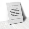 Tranh Canvas Quotes Don't Be Afraid (40x60cm - 50x75cm - 60x90cm)