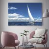 Tranh Canvas Thuyền Buồm Trên Mặt Biển (40x60cm - 50x75cm - 60x90cm)