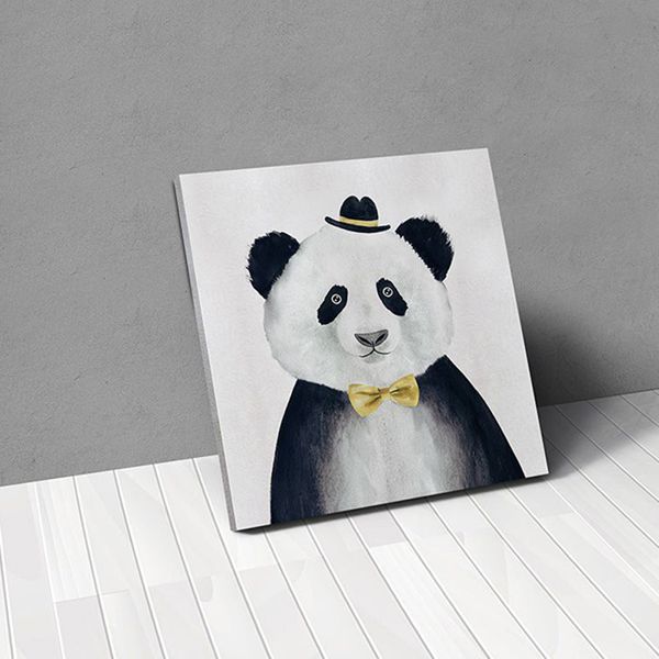 Tranh Canvas Gấu Trúc (50x50cm - 60x60cm)