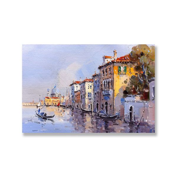 Tranh Canvas Góc Nhỏ Venice Sơn Dầu (40x60cm - 50x75cm - 60x90cm)