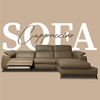 Sofa Thư Giãn Da Bò Chỉnh Điện 2m95 - 1933 Cappuccino