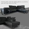 Sofa Thư Giãn Da Bò Chỉnh Điện Góc 3m YB756-415 Đen Alila