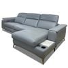 Sofa Thư Giãn Da Bò Chỉnh Điện 2m95 - 1933 Blue Grey