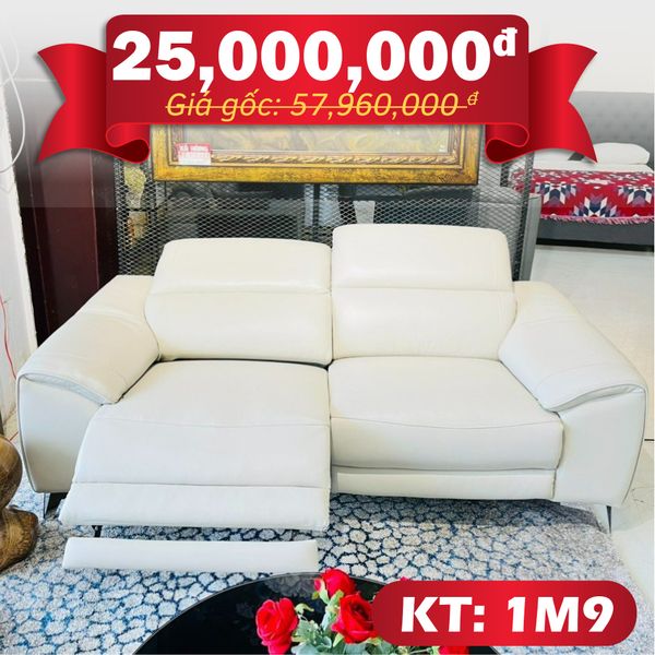 Sofa Thư Giãn Da Bò Chỉnh Điện 2m YB961