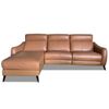 Sofa Thư Giãn Da Bò Chỉnh Điện Chữ L 2m6 YB919 - 8019 Cam Apricot Alila