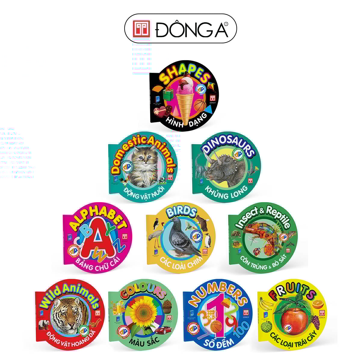 Combo 10 cuốn Từ điển bằng hình cho bé (Song ngữ Anh - Việt)