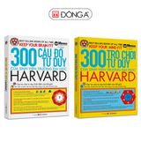 Combo 2 Cuốn 300 Câu Đố và 300 Trò Chơi Tư Duy Của Sinh Viên Trường Đại Học Harvard (tặng kèm sổ tay trị giá 90.000đ)