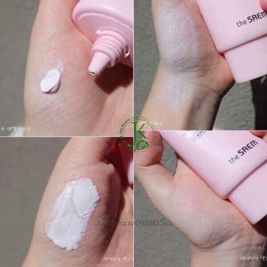  (Mẫu mới) Kem chống nắng The Saem Eco Earth Power Pink Sun Cream EX SPF50+/PA++++ 50ml 