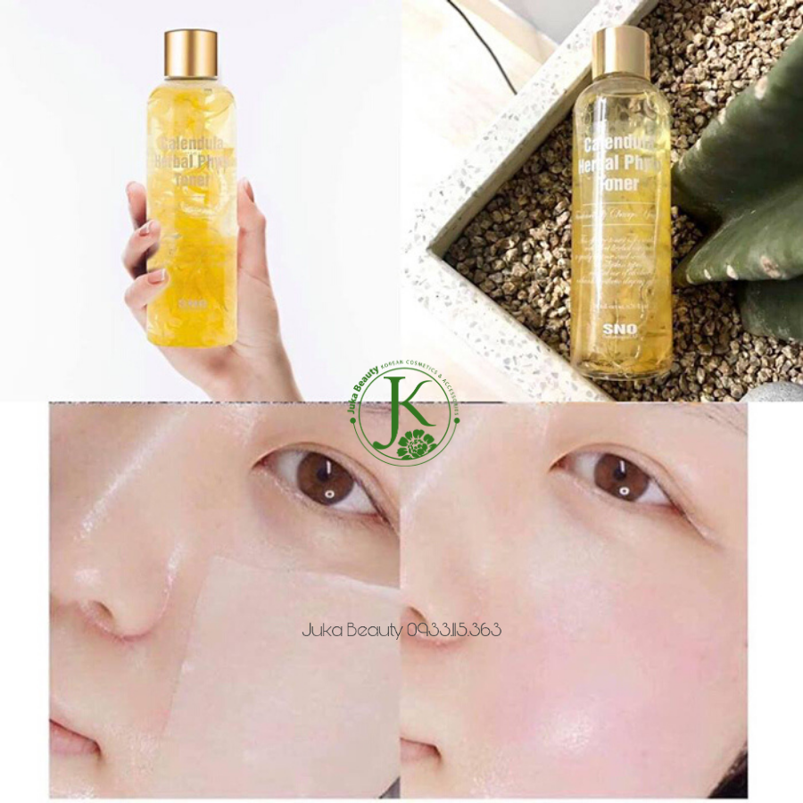  Nước Hoa Hồng Chiết Xuất Hoa Cúc Tươi SNO Calendula Herbal Phyto Toner 200ml 