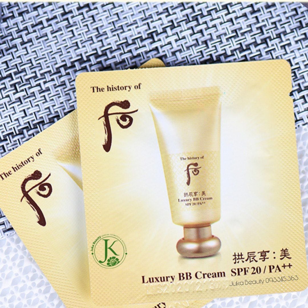  Sample kem lót The Whoo Luxury BB Cream SPF20/PA++ 1ml 