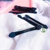  Cọ Tán Phấn Mắt 2 Đầu Cán Đen Vacosi Dual Eyeshadow Sponge CM13 (10 CÂY) 