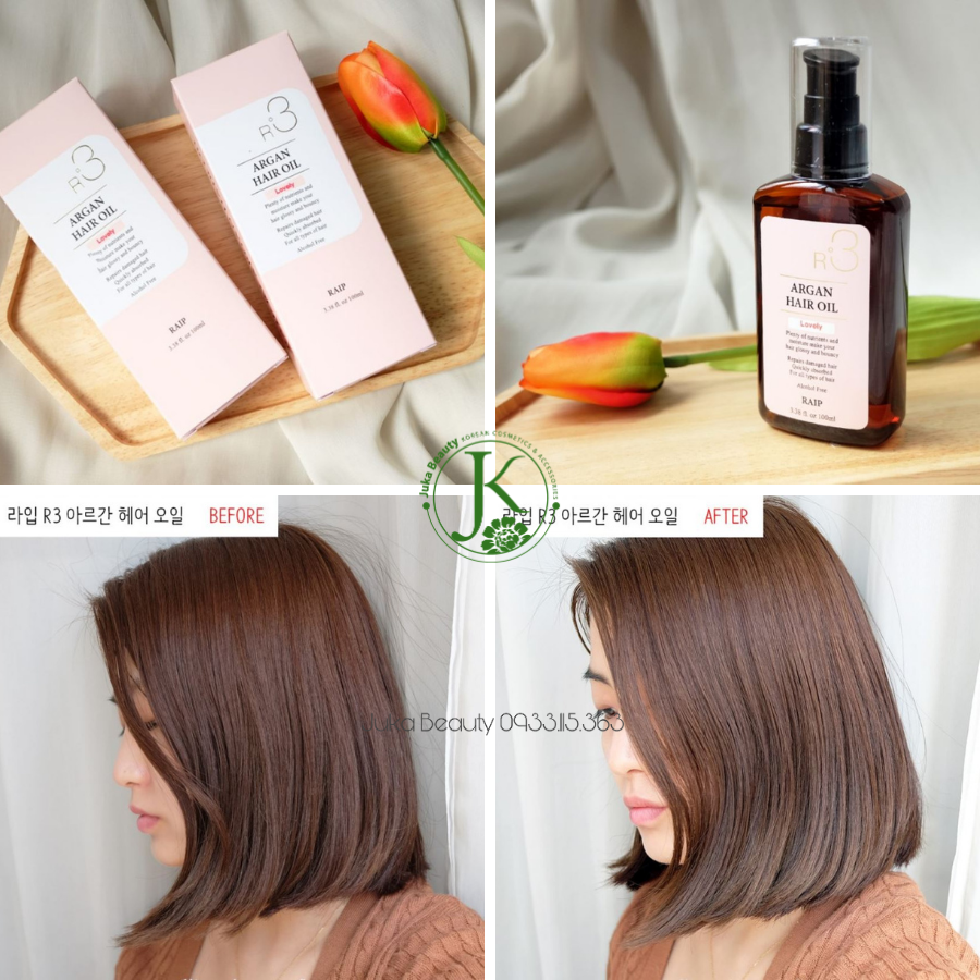  (NEW) Dầu Dưỡng Tóc Mềm Mượt R3 Argan Hair Oil Raip 100ml 