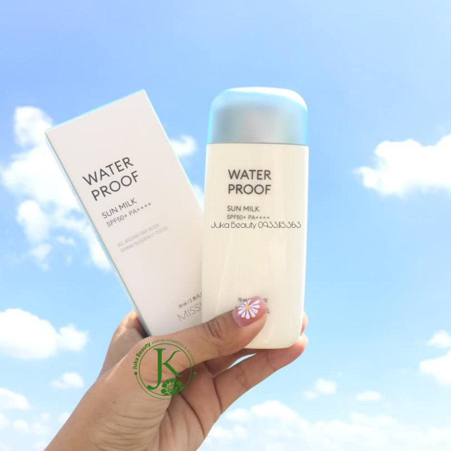  Kem Chống Nắng Chống Nước Missha All Around Safe Block Waterproof Sun Milk 70ml 