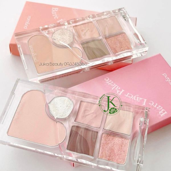  Bảng Phấn Mắt & Má Hồng Romand Bare Layer Palette 14g 