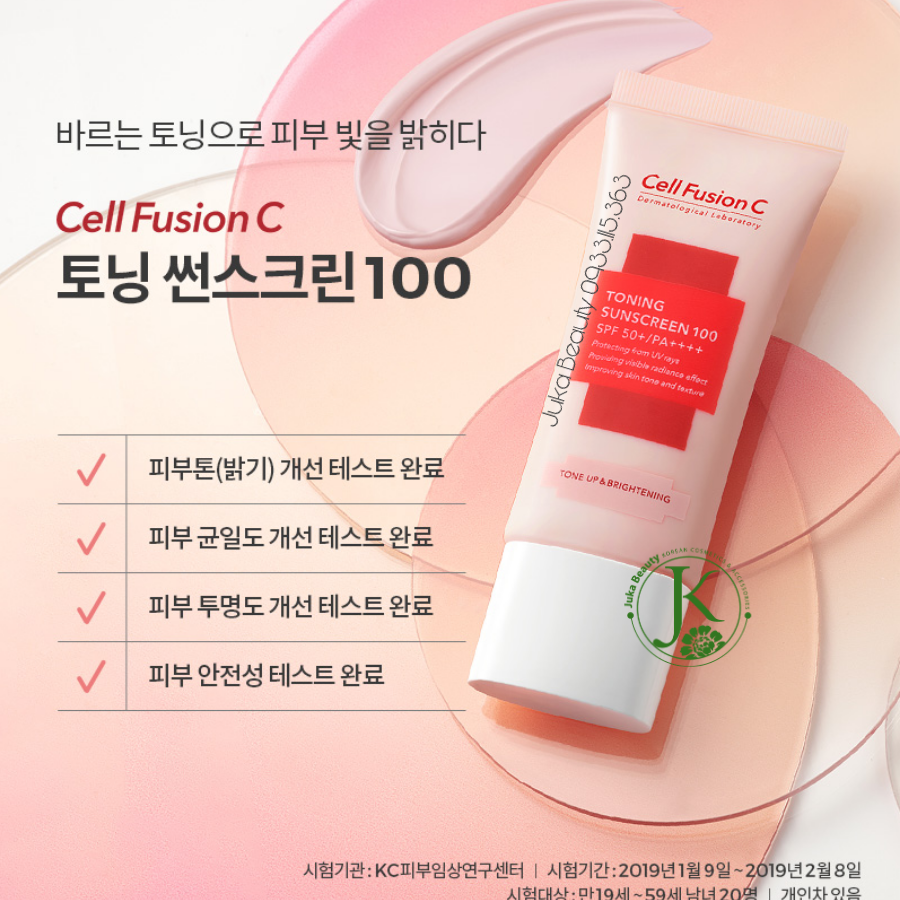  Kem Chống Nắng Nâng Tone Cell Fusion C Toning Sunscreen 100 SPF50+ PA+++ 50ml 