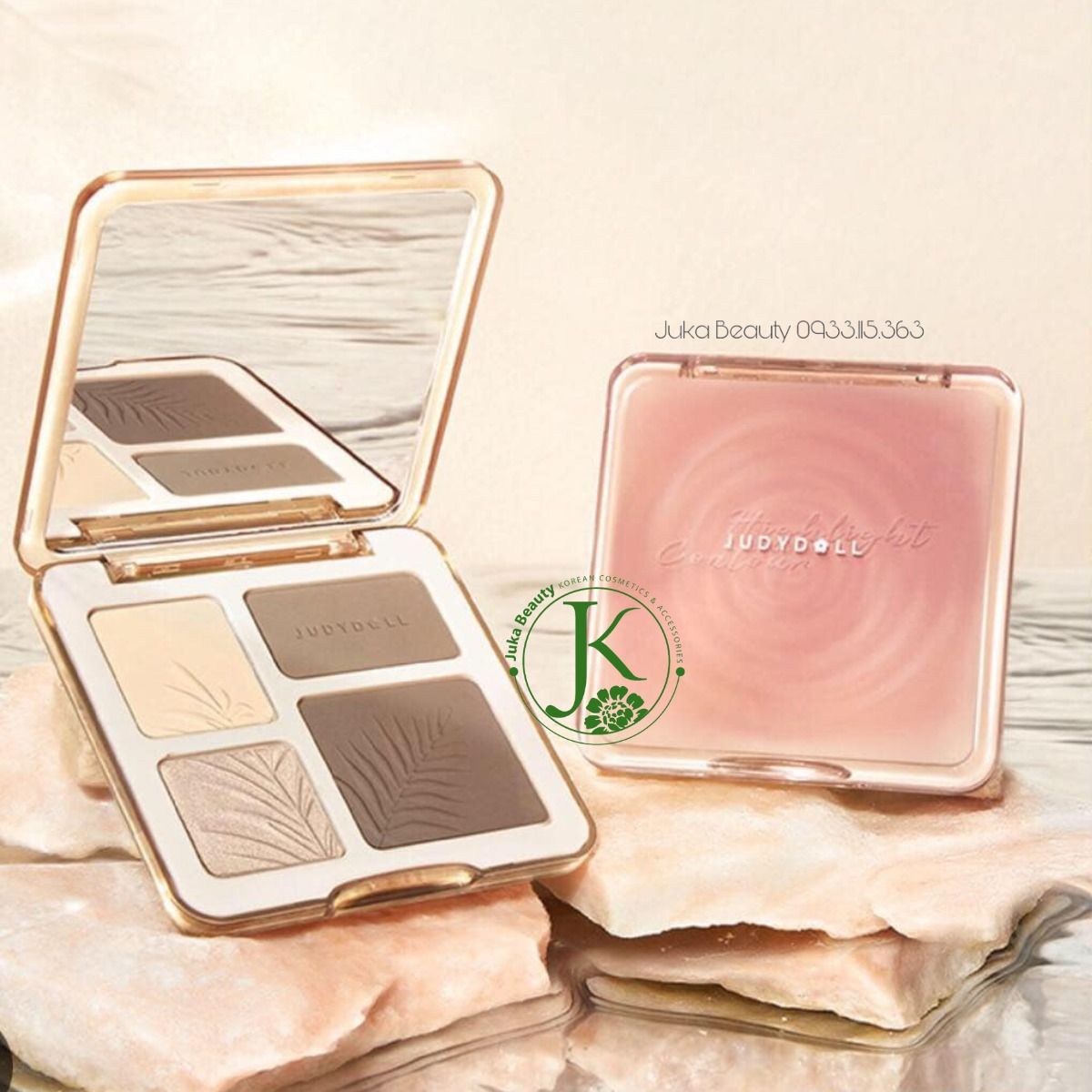 Phấn Tạo Khối & Bắt Sáng Judydoll Highlight & Contour 9g 