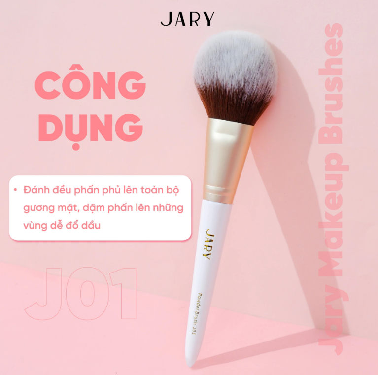  Cọ Phấn Phủ Đầu Tròn Jary Powder Brush J01 